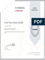 Aouk Pavan Kumar Reddy: Agile Software Development
