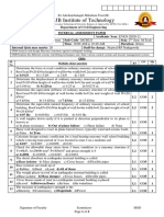 SJB Institute of Technology: Internal Assessment Paper