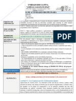 Ficha de Actividades Disciplinarias - 3ros Bgu - Am - Ge - S6 - S7 - S8