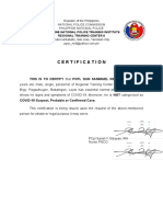 Certification: This Is To Certify That PCPL Dun Sammuel Riel Laurente, 30