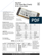 375V Input Maxi Family: Data Sheet DC-DC Converter Module