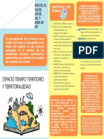 Generalizaciones de El Espacio, El Tiempo, El Tiempo - Espacio, Territorio, Territorialidad y Desarrollo Territorial y Propósito de Las Nociones de Espacio y Territorio