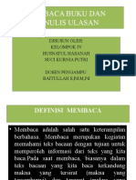 Makalah Membaca Buku Dan Menulis Ulasan