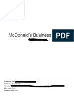 McDonalds Report Sample