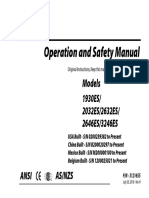 Operation and Safety Manual: Models