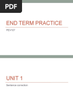 End Term Practice Pev107 1