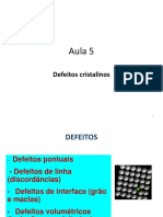 Aula 5 Defeitos Em Materiais