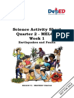 Science Activity Sheet Quarter 2 - MELC 1 Week 1: Earthquakes and Faults