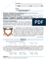 6º Ano - Bloco de Estudo e AMA - Matemática - Abril - Home School Palmas