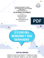 3.3 Uso Del Benceno y Sus Derivados