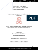 Diseño Preliminar de Centrifugación y Dewatering Para Lodos de Perforación