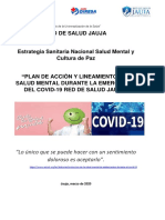 Plan de Emergencia en Salud Mental Covid-19 Red de Salud Jauja