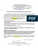 Edital Bolsas Doutorado CAPES 2020