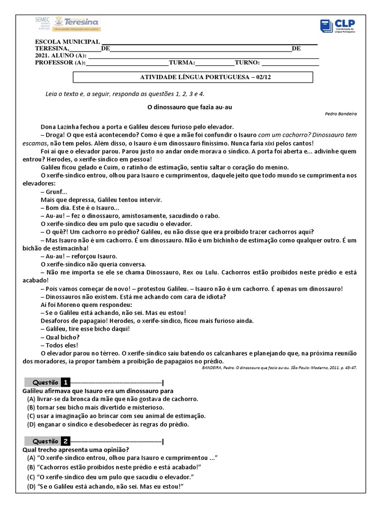 Revisão 02.12 | PDF | Artes Linguísticas e Disciplina