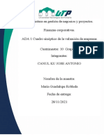 Canul - Ku - Antonio - ADA 1 Cuadro Sinóptico de La Valuación de Empresas