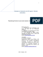 Atuacao Da Fisioterapia No Tratamento Do Avc Agudo Revisao Sistematica