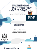 Alteraciones de Los Líquidos y Electrolitos y Estado de Choque