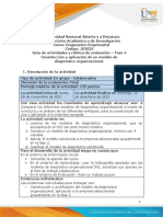 Guía de Actividades y Rúbrica de Evaluación - Fase 4 - Construir y Aplicar Un Modelo de Diagnóstico Organizacional