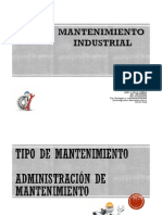 Clase 3. TIPOS DE MANTENIMIENTO