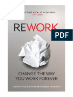 ReWork: Change The Way You Work Forever - David Heinemeier Hansson