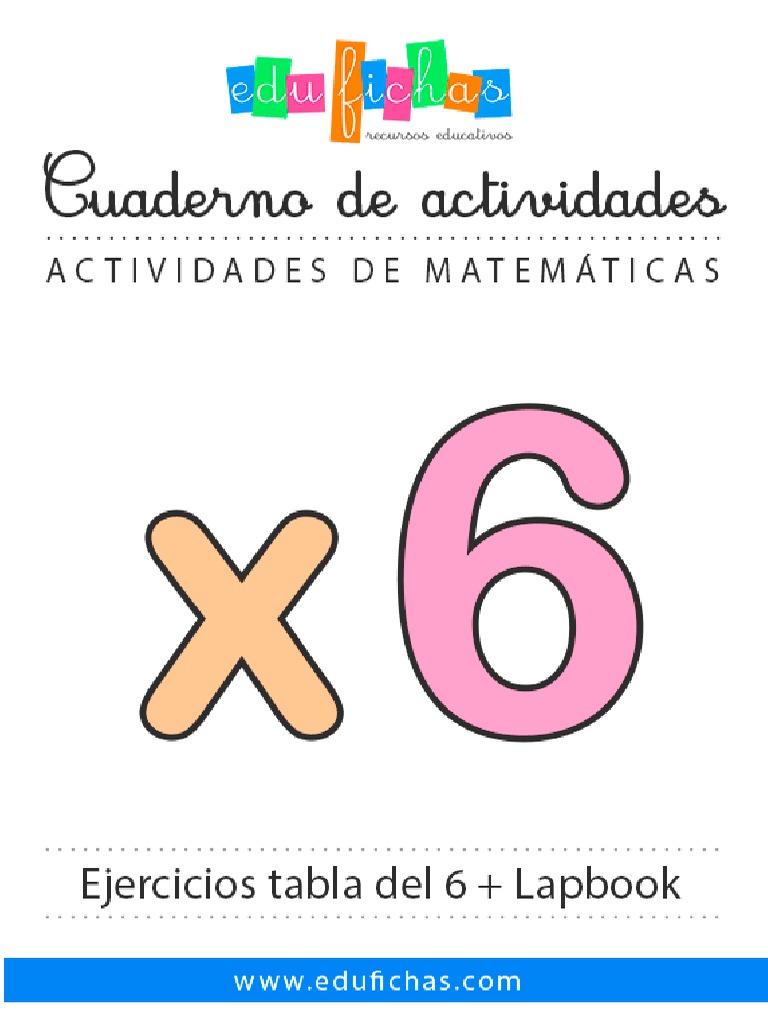 Tabla Multiplicar 6 Edufichas PDF