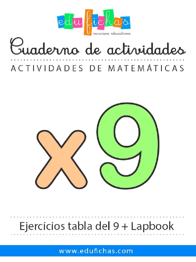 Tabla Multiplicar 9 Edufichas PDF