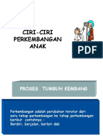 Ciri Ciri Perkembangan Anak