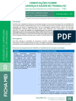 Orientações sobre segurança e saúde no trabalho para carpintaria e madeira