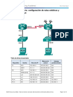 6.2.2.5 Lab - Configuring IPv4 Static and Default Routes