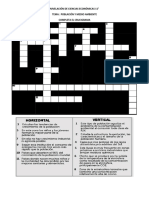 Nivelación de Ciencias Económicas 11 Crucigrama y Mapa Conceptual en PDF