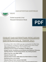 Syarat Dan Ketentuan Sertifikasi Halal - PPT