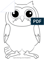 Owl Outline Paper Crafts