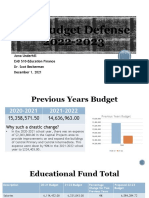 Cis Budget Defense