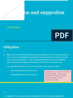 Obligation and Suggestion