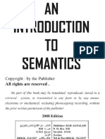 An Introduction to Semantics -1