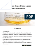 Tecnologías de destilación para aceites esenciales