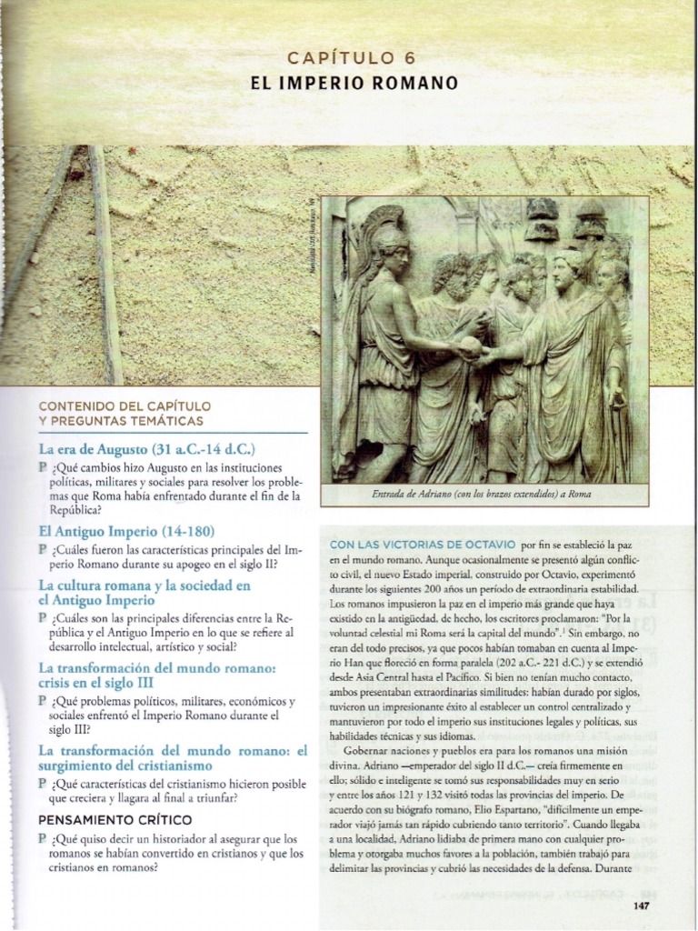 Cap. 6 El Imperio Romano | PDF