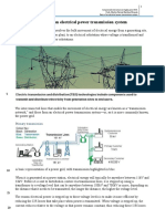 Basics of an electrical power transmission system