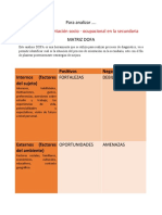 DOFA Orientación Socio-Ocupacional