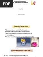 Aula 8-9 Fenômenos Químicos e Físicos 