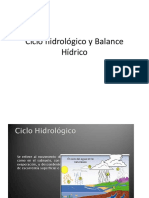 Ciclo Hidrológico y Balance Hídrico