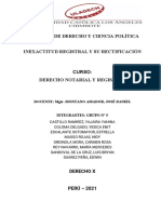 Inexactitud Registral y Su Rectificación