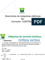 EXERCICIOS MOTORES (CC e CA)