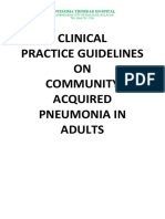 Community Acquired Pneumonia in Adults