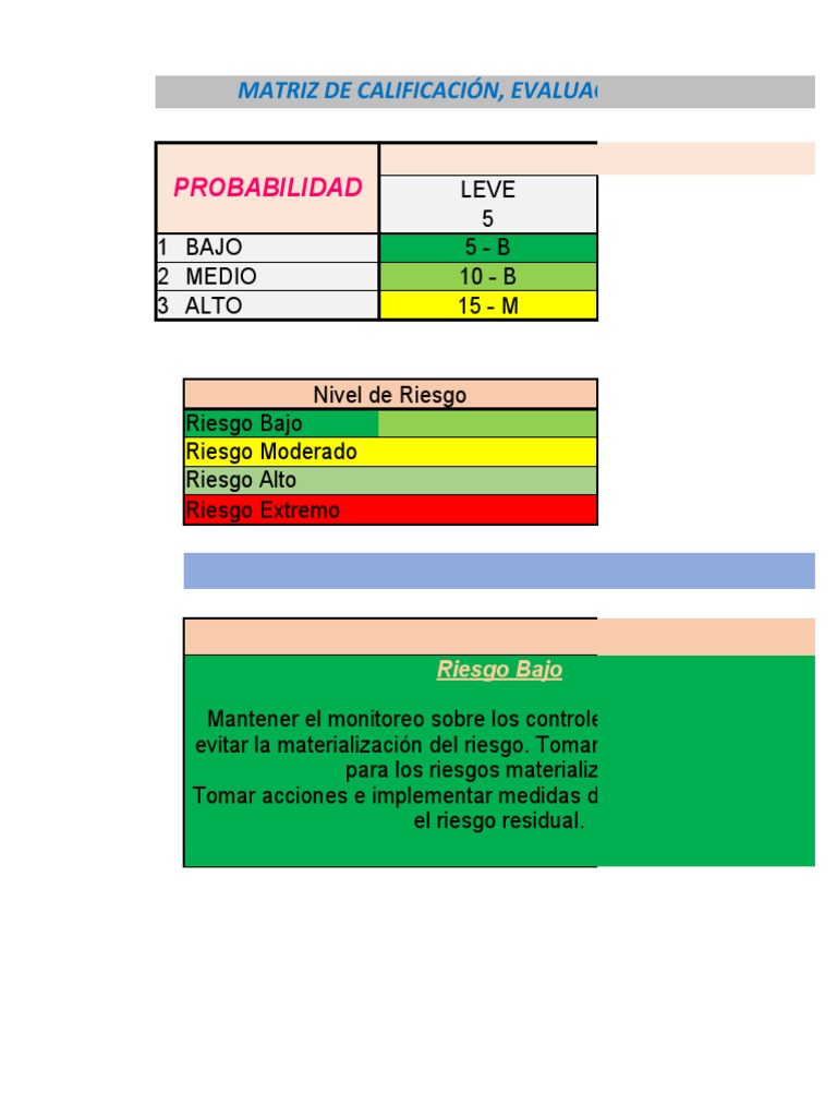 Matriz de Riesgos - Auditoria | PDF | Riesgo