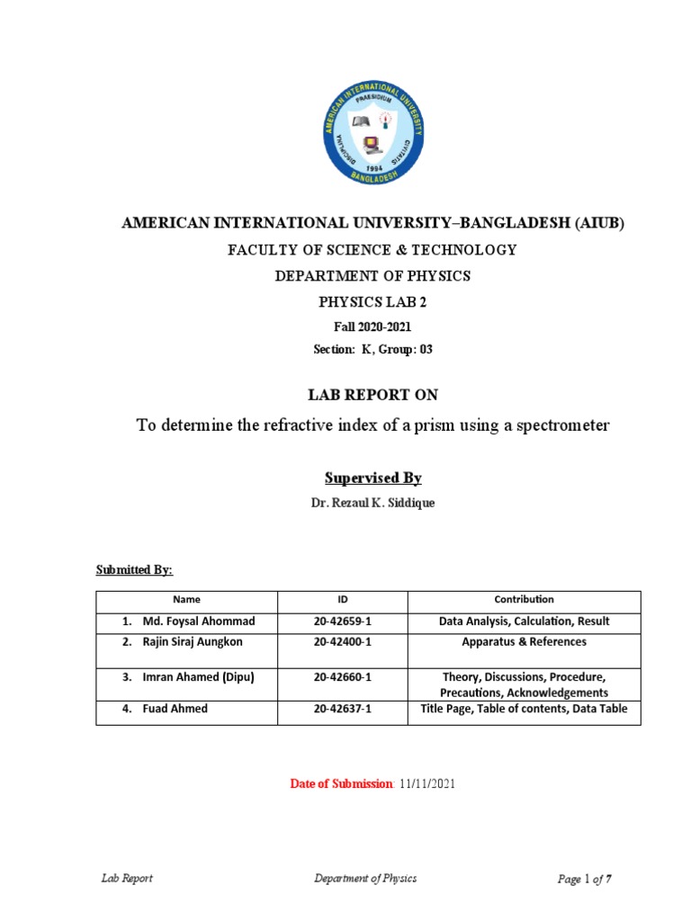 Refractive Index | PDF | Prism | Refractive Index