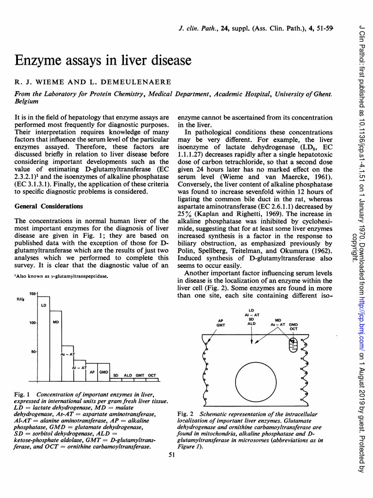 51 Enzyme Assays in Liver Disease - Full | PDF | Liver | Transaminase