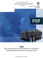 Guía Calidad Del Registro Nacional de Personal de Seguridad Pública