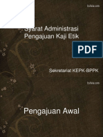 Syarat Administrasi Pengajuan Kaji Etik 1