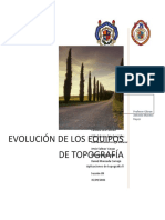 Evolución de Los Equipos de Topografía